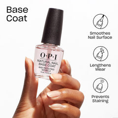 OPI brush closeup hugging nail edge for smooth, even coverage