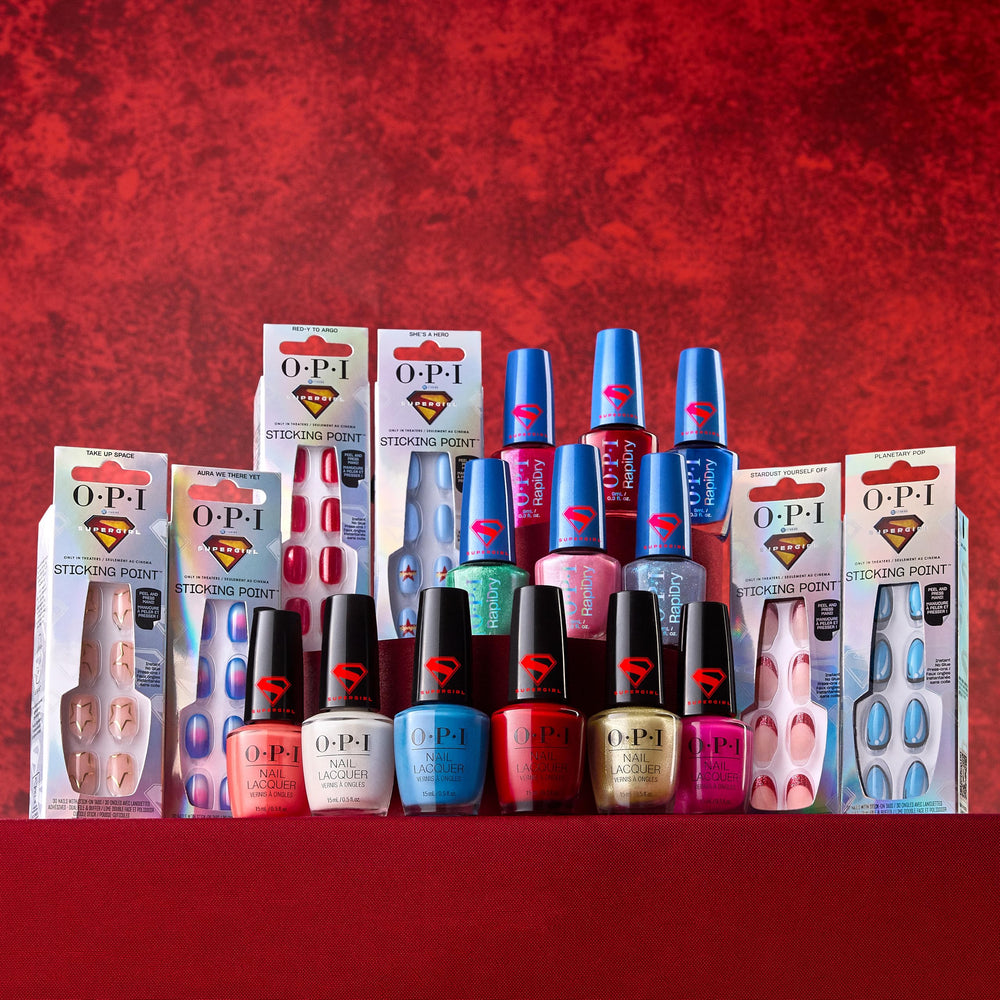 Lifestyle outfit pairing with OPI nails showing versatile, fashion-ready polish