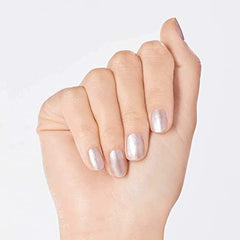 OPI bottle label detail highlighting product name and vegan formula benefits