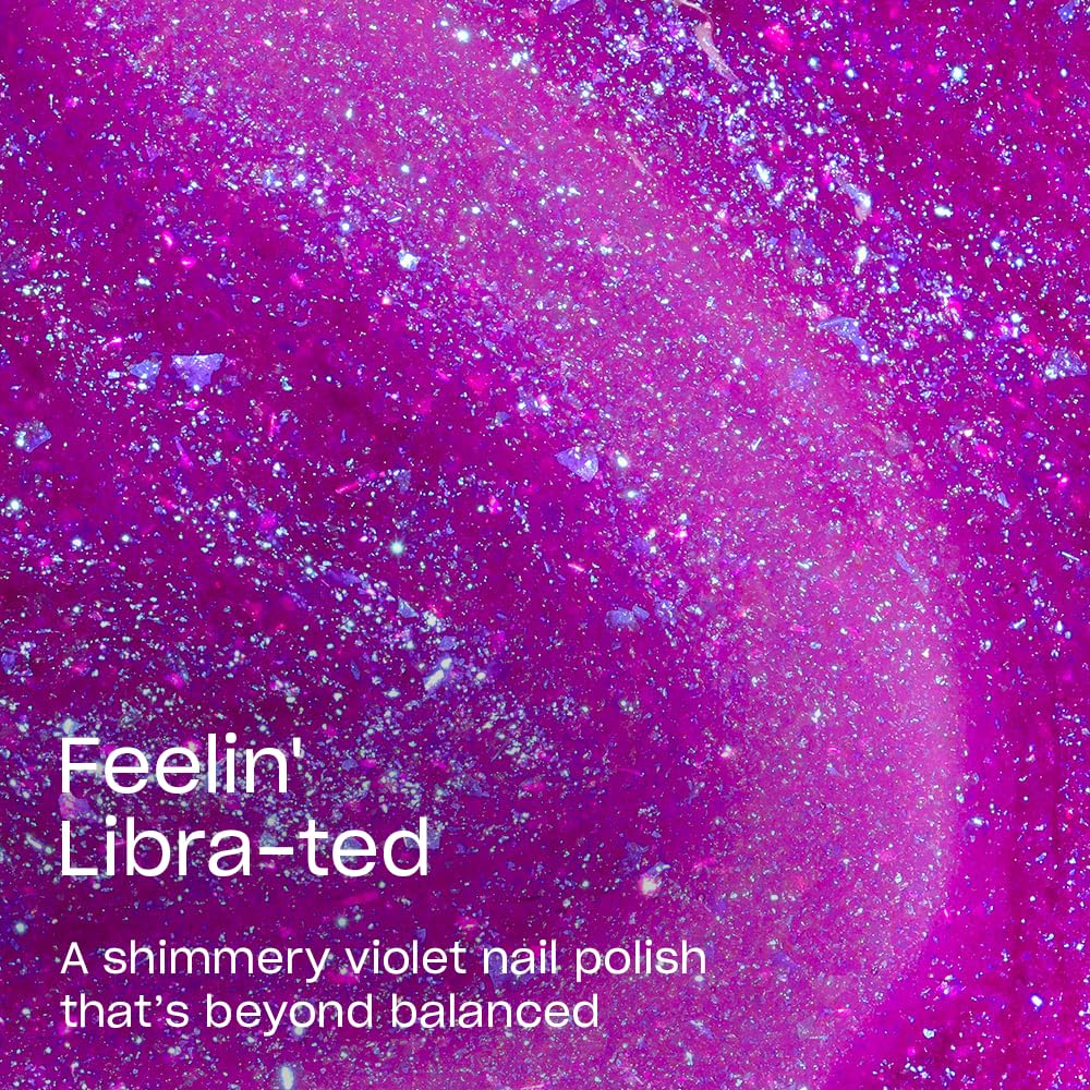 OPI close-up shimmer particles in Feelin’ Libra-ted showing luminous finish benefit
