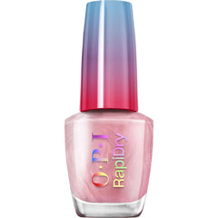 OPI front packaging showing polish bottle and label with quick-dry benefit