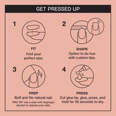 OPI Fluent in French reusable tips laid flat showing variety of sizes and long-lasting durability