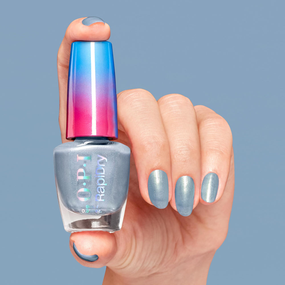 OPI freeze n’ thank you texture closeup showing smooth pearlescent finish and shine