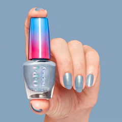 OPI freeze n’ thank you texture closeup showing smooth pearlescent finish and shine
