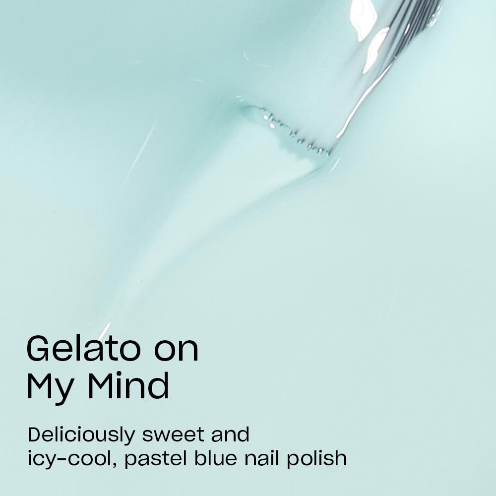 OPI Gelato on My Mind brush stroke close-up showing smooth coverage and streak-free finish benefit