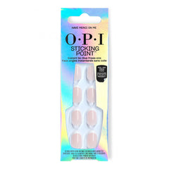 OPI front packaging showing neutral pink French tips and included adhesive tabs for instant style