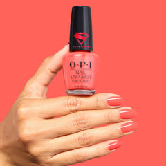 OPI Heat Vision bottle cap and label showing product name and professional quality benefit