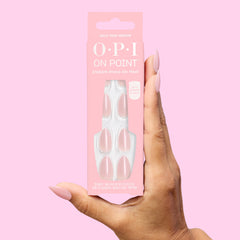 OPI kit contents with glue tube showing easy at-home application
