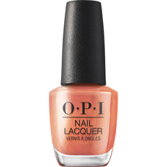 OPI Keep It Surreal front bottle showing coral shimmer and glossy finish