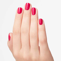 OPI Koala Bear-y application on nails showing streak-free, high-shine result