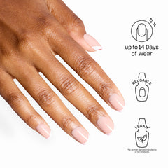 OPI La Vie en Rosé close-up of pink French tip detail highlighting precision