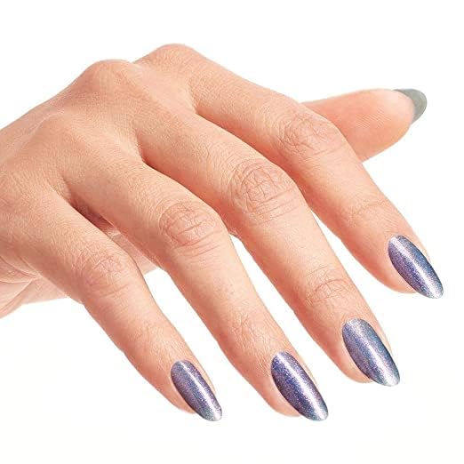 OPI swatch palette with multiple coats showing opacity and color depth for shade selection