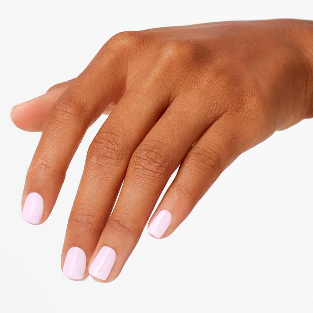 OPI finished nail close-up showing glossy gel-like shine benefit