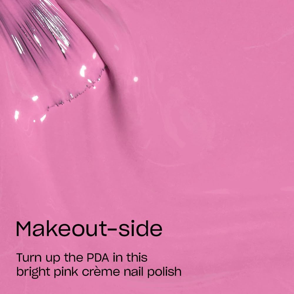 OPI Makeout-side brush stroke demonstrating smooth cream coverage and easy application