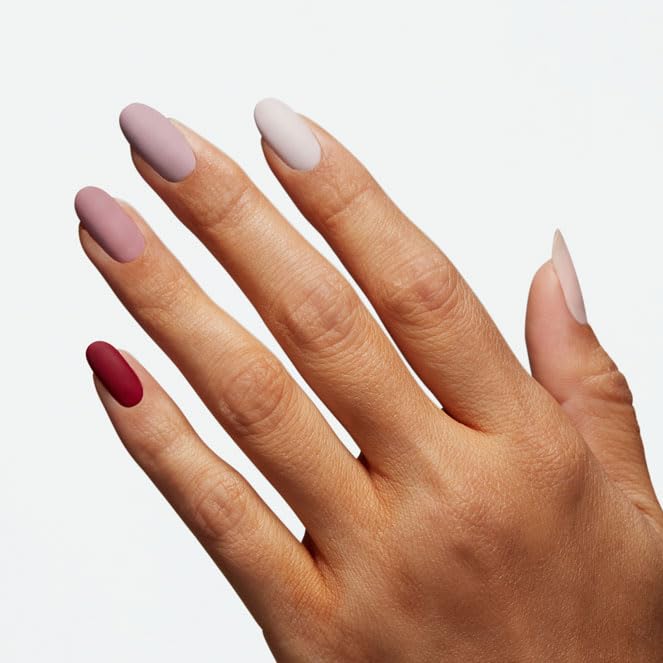 OPI matte top coat bottle cap and label detailing product identity