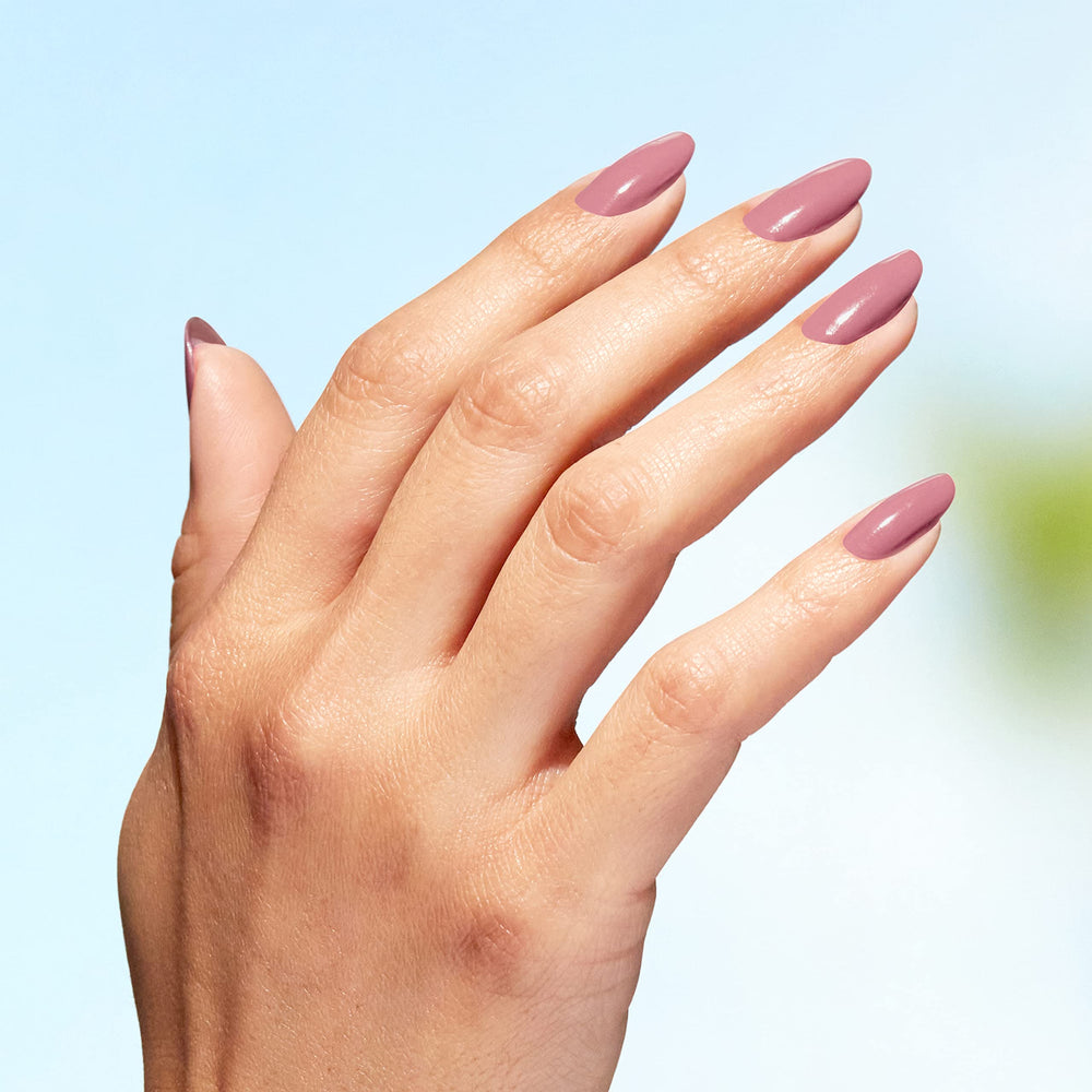 OPI cap and label close-up showing shade name and product clarity