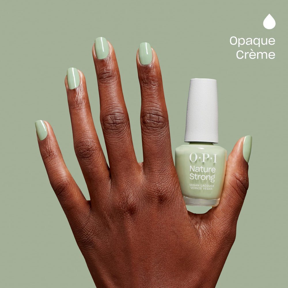 OPI nails on a table setting lifestyle shot showing everyday wearable style benefit