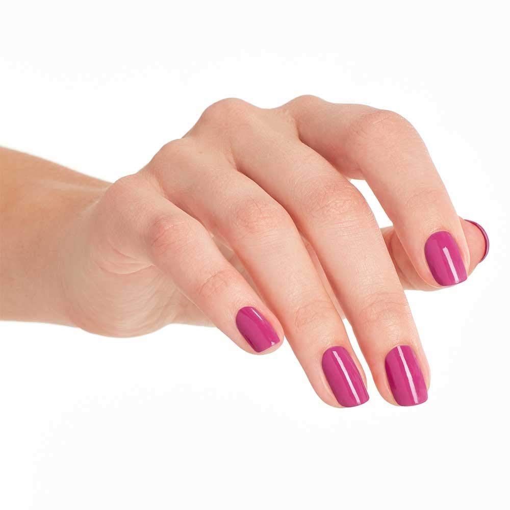 OPI polished nails on a hand illustrating salon shine and chip-resistant look