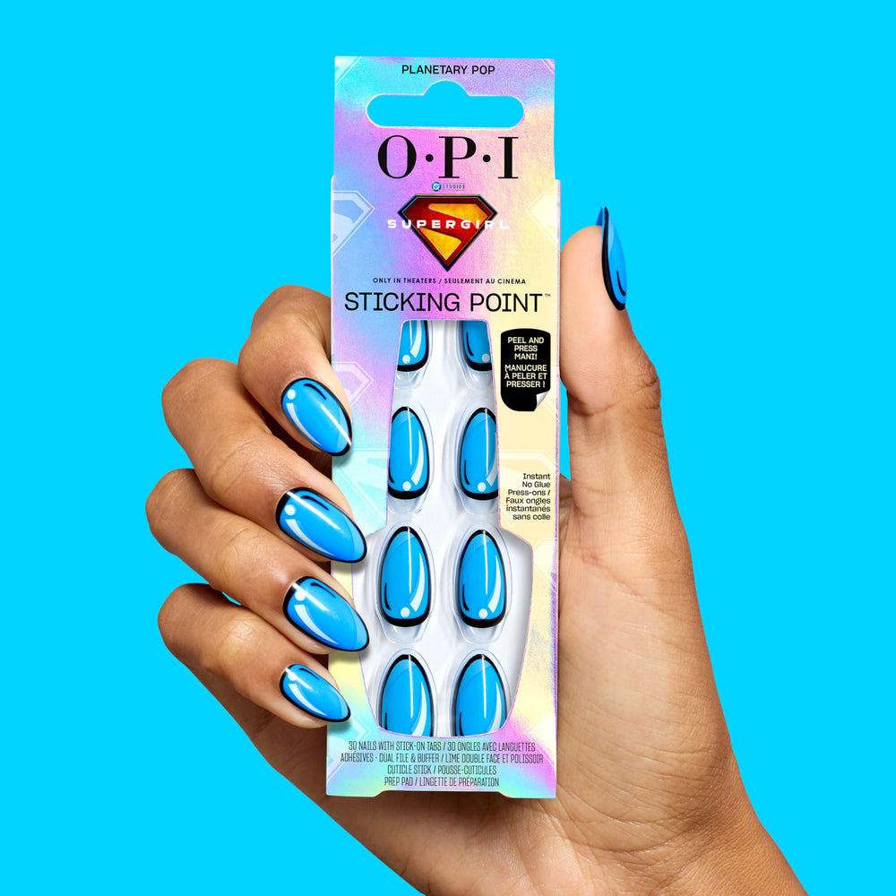 OPI Planetary Pop laid out sizes comparison showing 30 tips for precise fit benefit