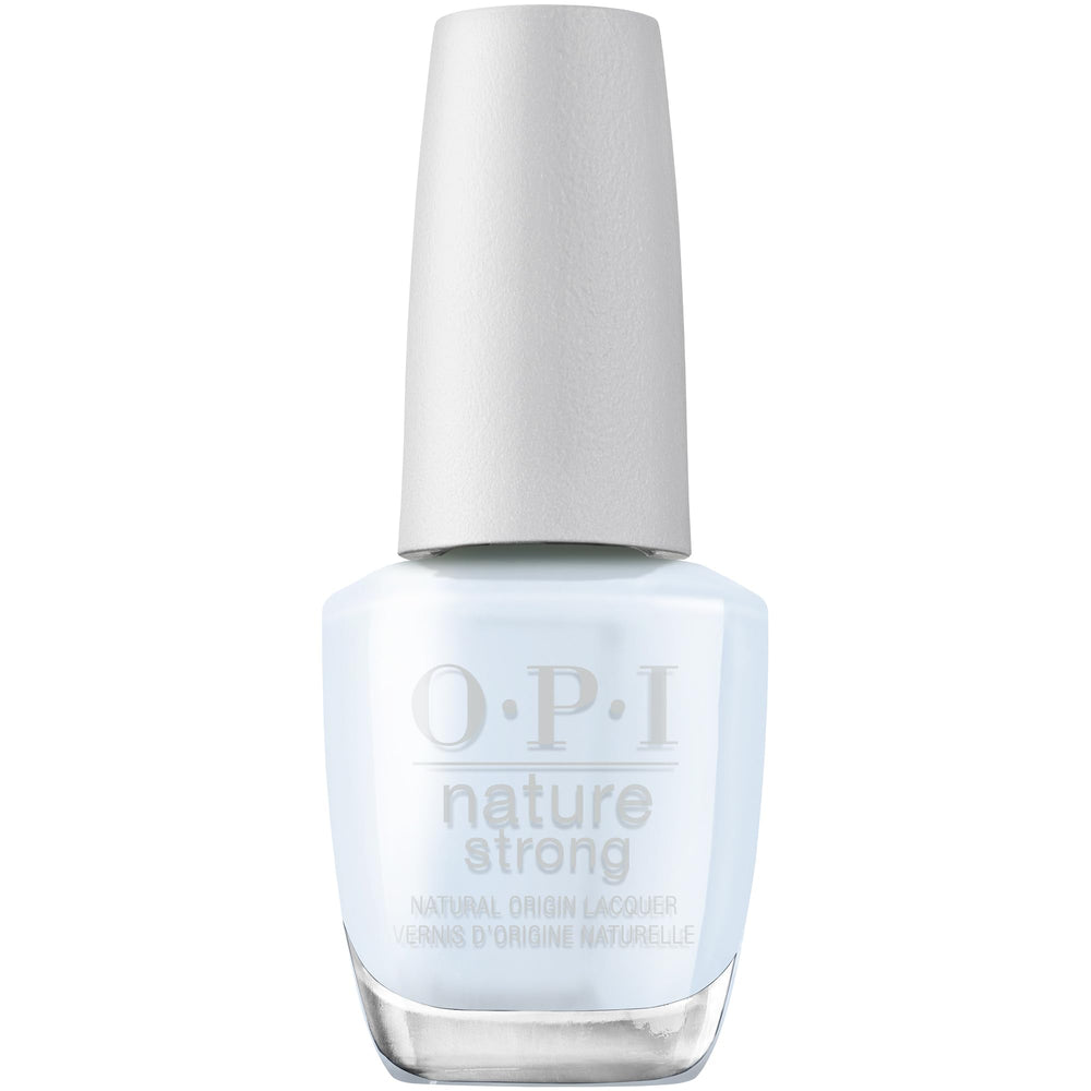 OPI Raindrop Expectations front bottle shows soft blue shade and high-shine finish