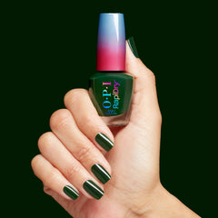 OPI manicure in holiday setting showing festive look and long-lasting wear
