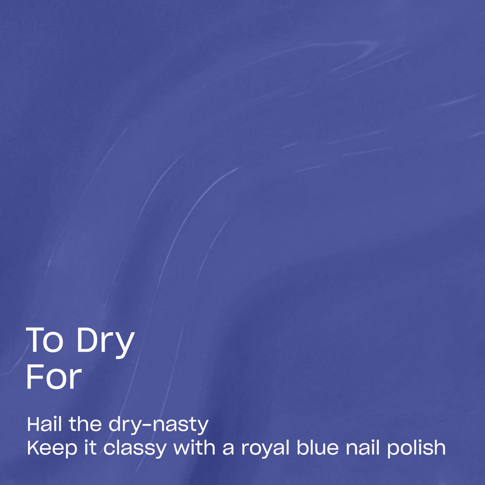 OPI swatch stroke displaying opaque dark blue coverage and color payoff