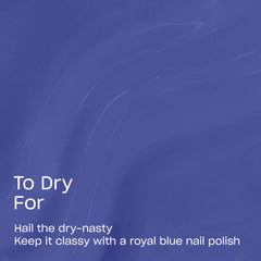 OPI swatch stroke displaying opaque dark blue coverage and color payoff
