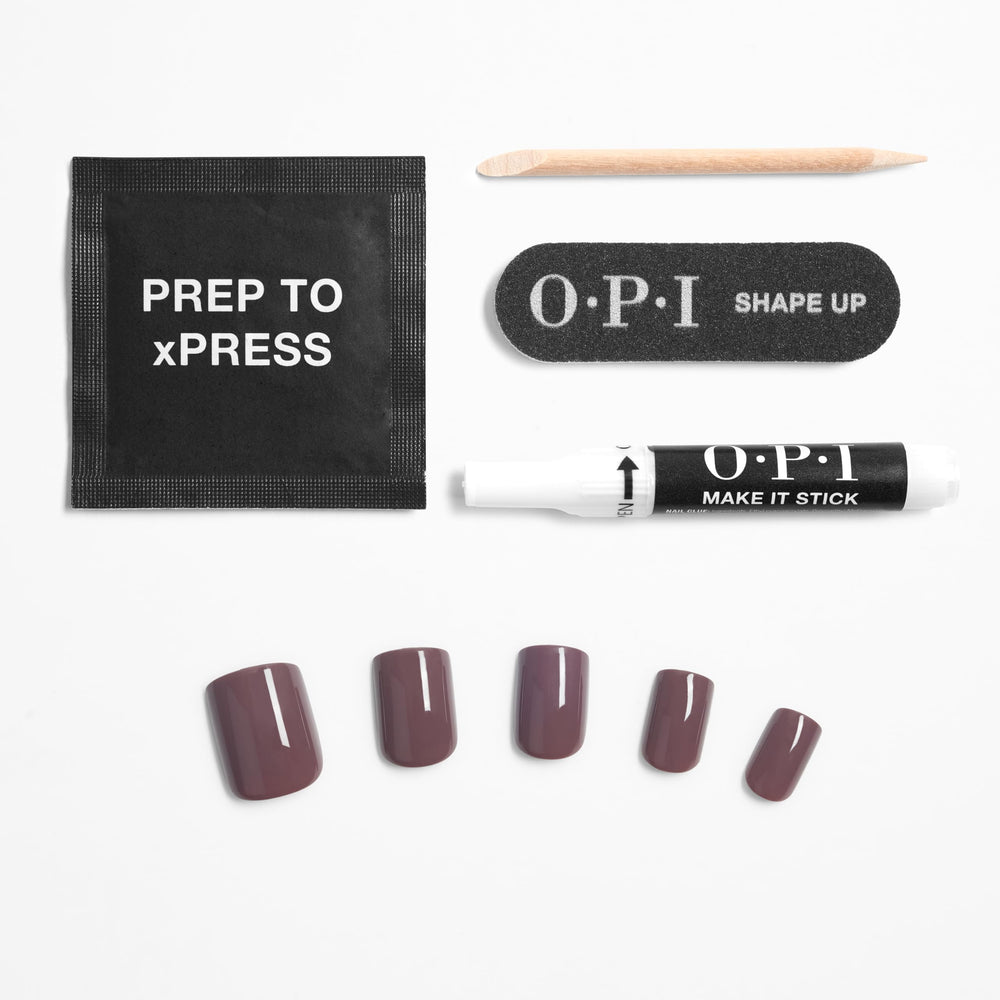 OPI removed tips with glue illustrating safe gentle removal