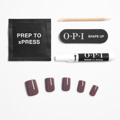 OPI removed tips with glue illustrating safe gentle removal