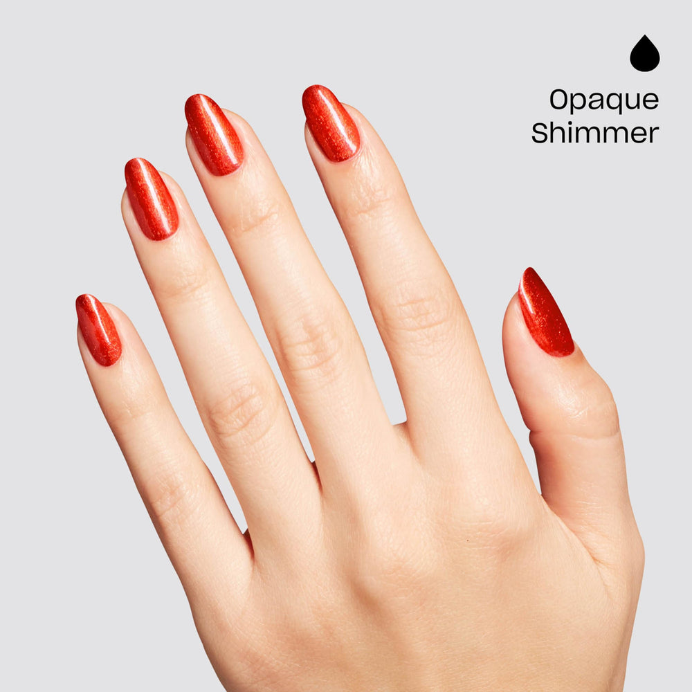 OPI macro of shimmer texture highlighting reflective particles and depth