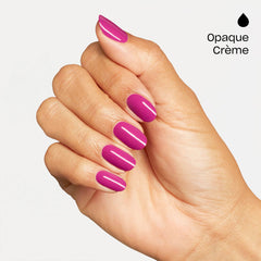single-stroke swatch of OPI Strawberry Cosmo showing opaque coverage