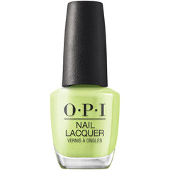 OPI bottle front view showing bright green crème and glossy finish
