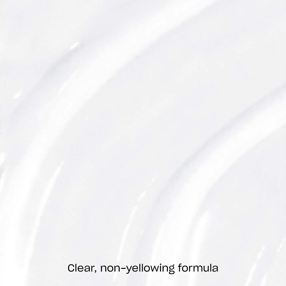 OPI top coat texture closeup on nail surface, provides glossy chip resistance