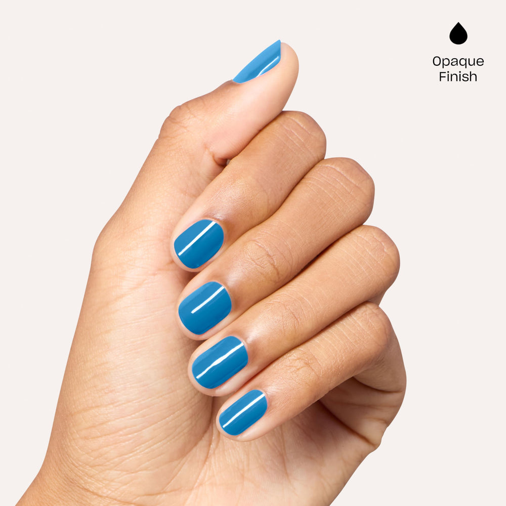 OPI bottle angled to highlight crème texture and fast-dry benefit