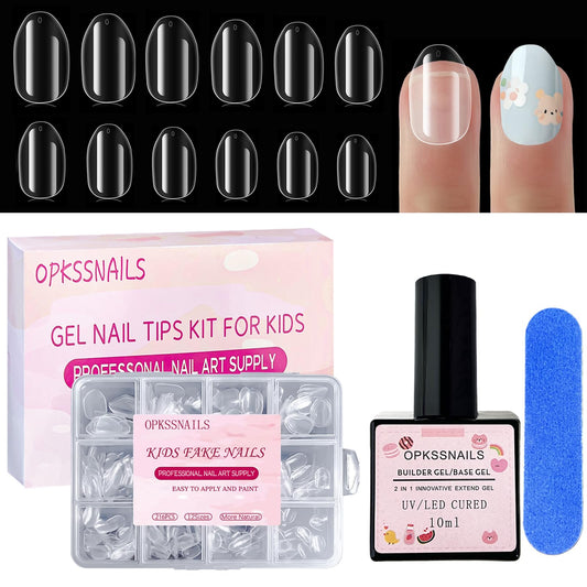 OPkssnails front packaging of clear 216-piece kit showing components and benefit of complete set