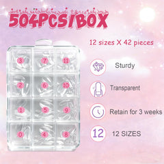 OPkssnails organized 12 sizes to find perfect fit quickly