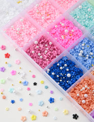 OPMADM mix of caviar beads and flatback pearls for added texture and shine