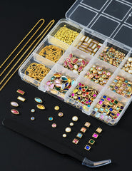 OPMADM close-up rhinestones and pearls for high-shine accents
