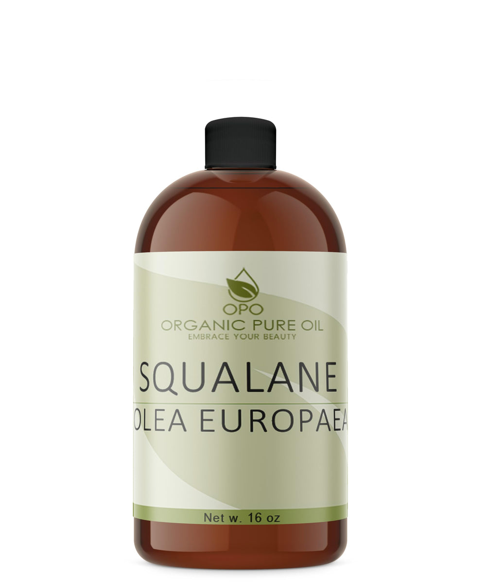 OPO squalane front packaging showing clean label and 16 oz size benefit