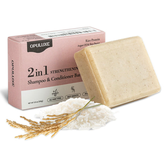 Opuluxe front packaging showing eco-friendly bar and benefits
