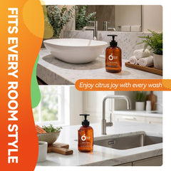 ORANGE HOUSE in-kitchen use removing cooking grease and refreshing hands