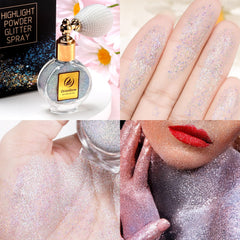 Oranllow sprayed on fabric showing sparkling effect and fashion enhancement benefit