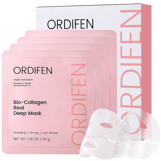 ORDIFEN jar front view showing label and elegant packaging for nightly collagen treatment