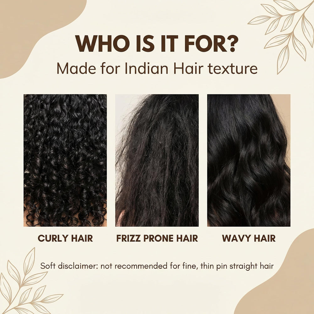 Organic Netra gel defining curls on wet curly hair for frizz control