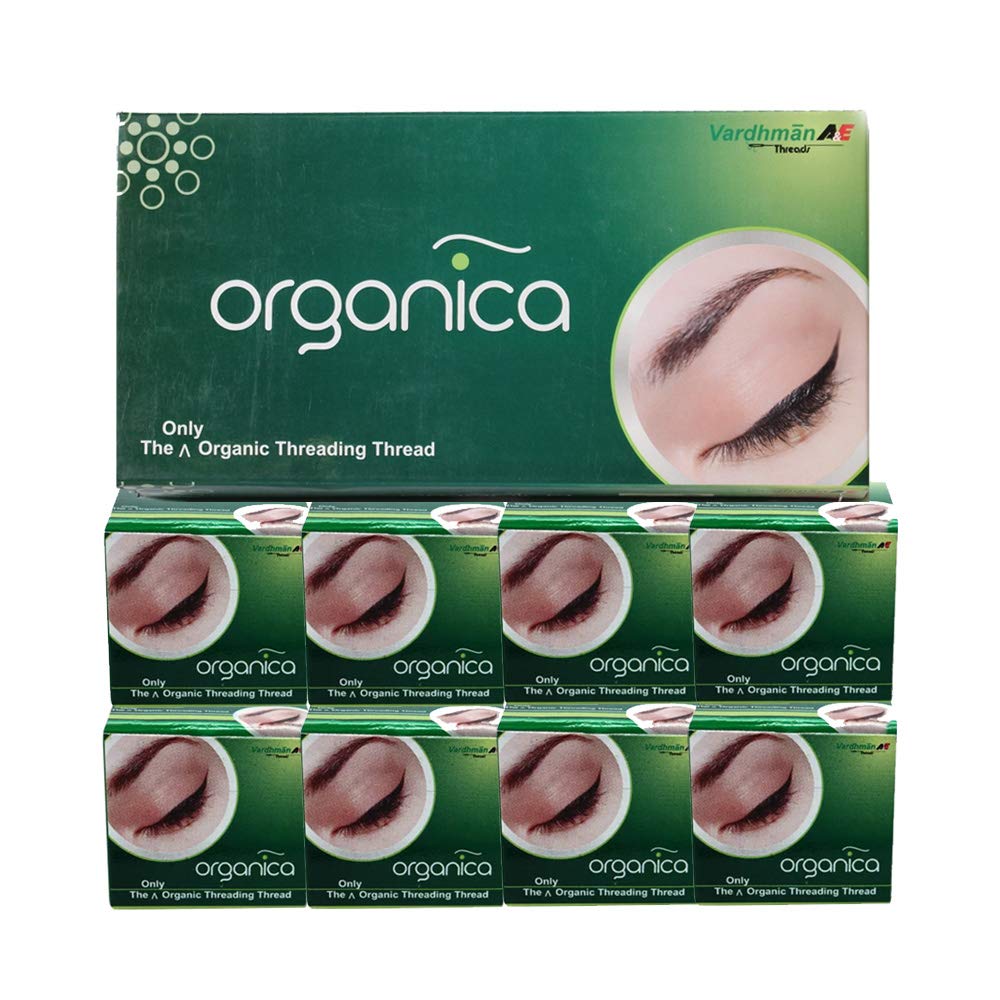 Organica box of eight spools showing tidy packaging and professional supply benefits