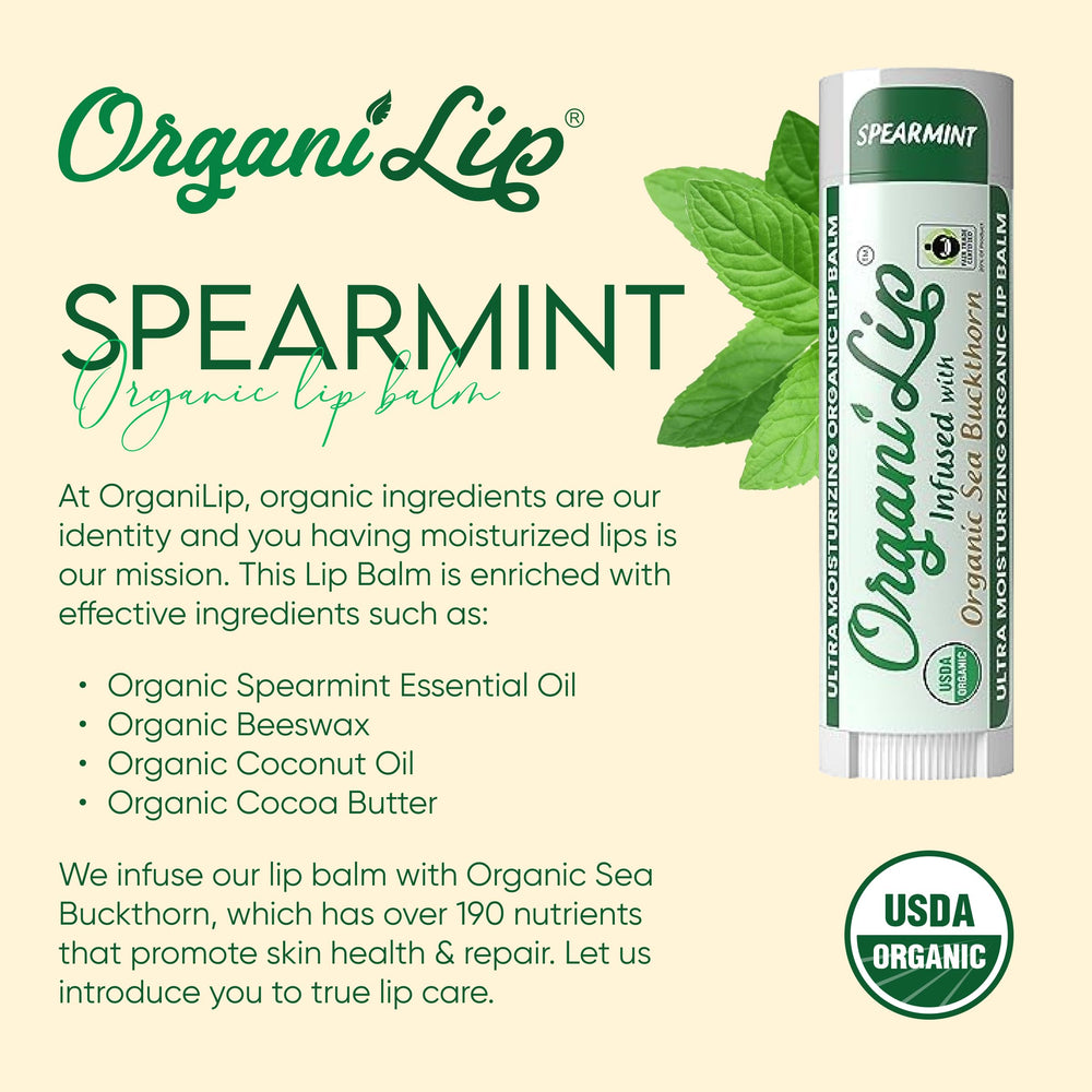 OrganiLip sea buckthorn oil bottle highlighting nutrient-rich ingredient benefit