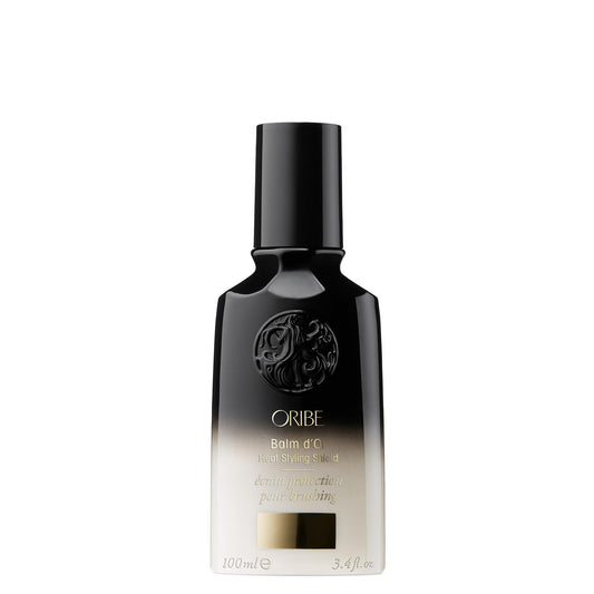 Oribe Balm D'Or front packaging showing bottle and label for premium protection