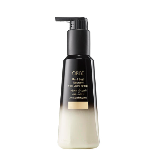 Oribe jar front view showing elegant packaging and premium repair benefit
