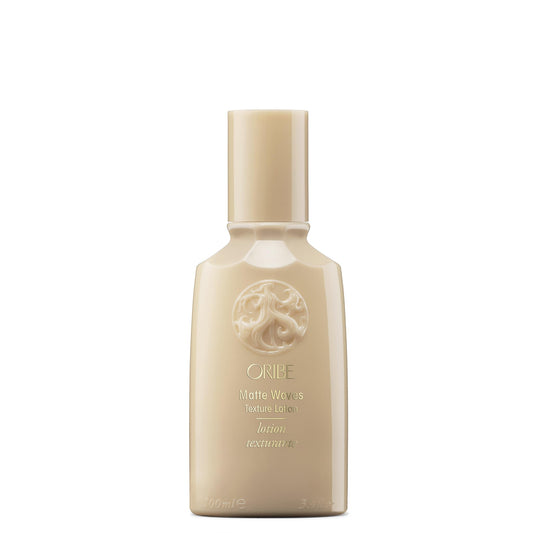 Oribe Matte Waves front packaging showing tube and label benefit