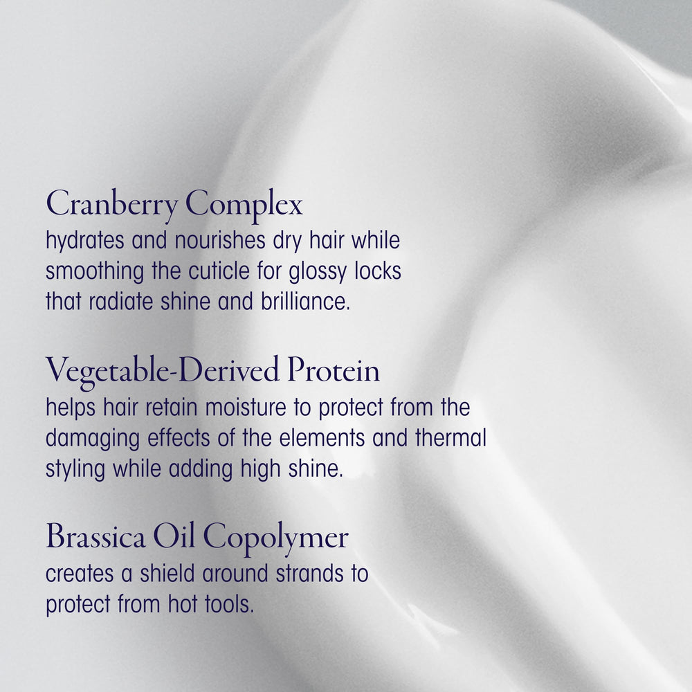 ORIBE cream on hand ready to apply gives control and smooth application benefit